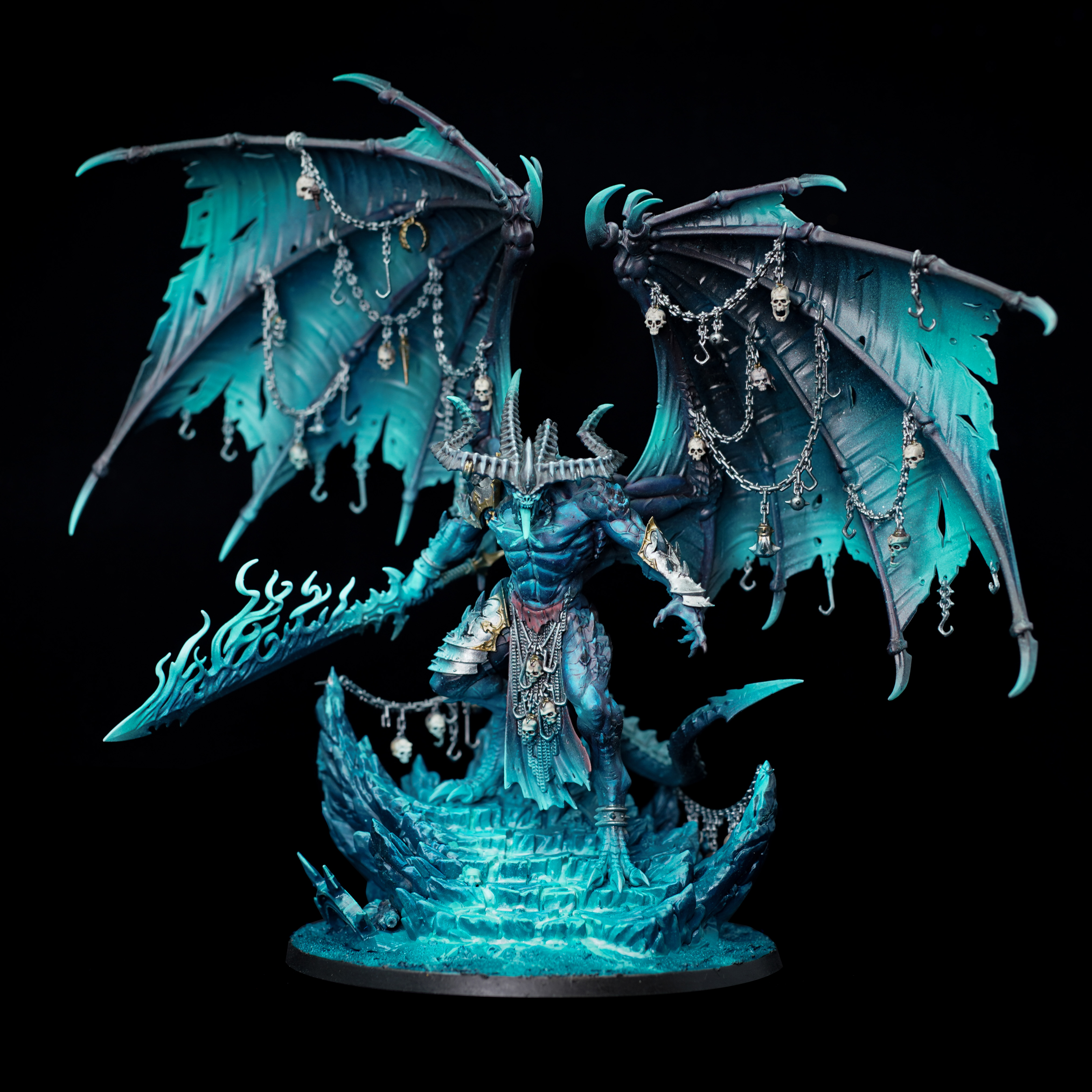 Belakor warhammer 40k Aos Age of Sigmar commission painted by Warpfire Miniatures