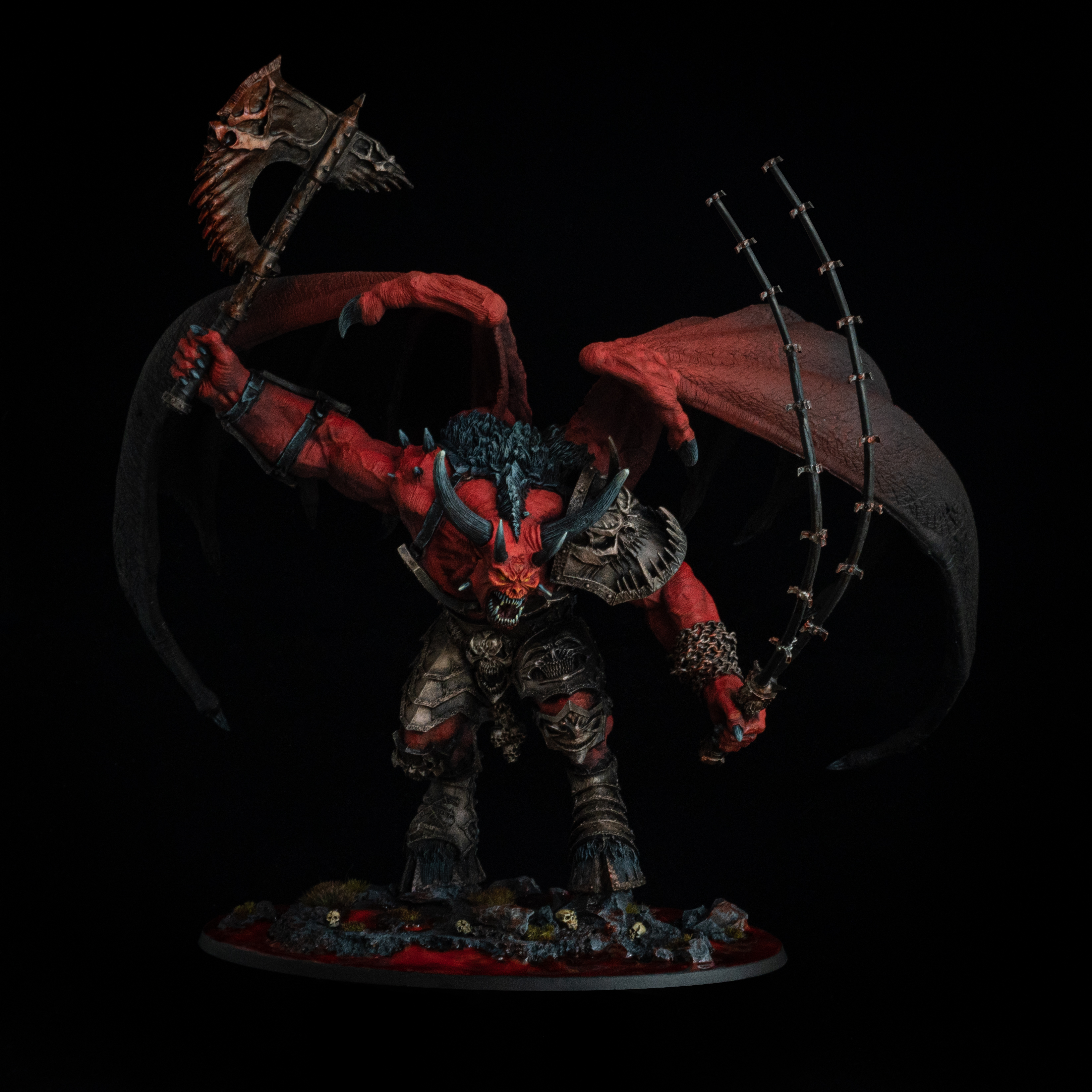 Ka'Bandah Warhammer Khorne World Eaters commission painted by Warpfire Miniatures