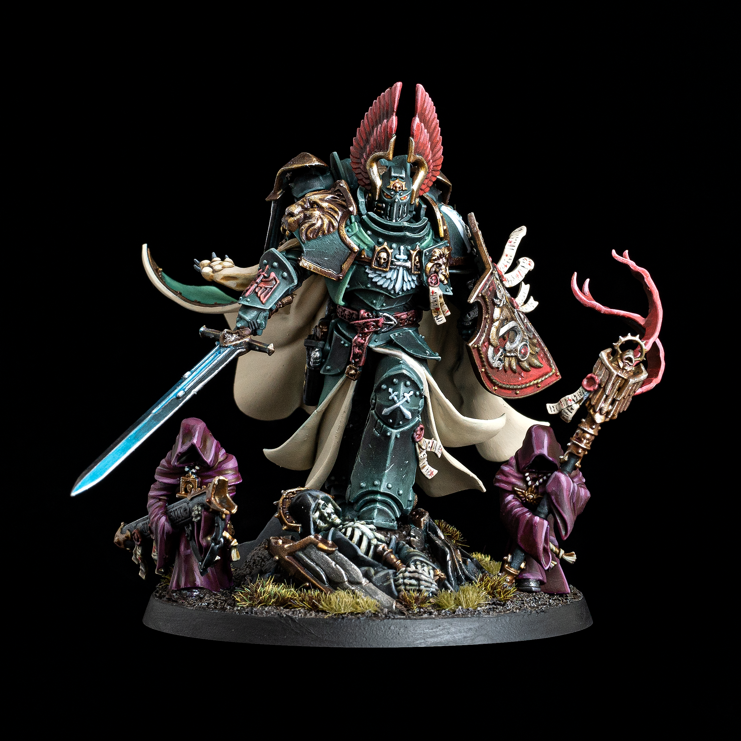 The Lion Warhammer 40k Dark Angels commission painted by Warpfire Miniatures